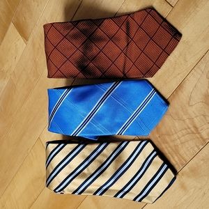 Set of 3 Nautica Ties all 100% silk
